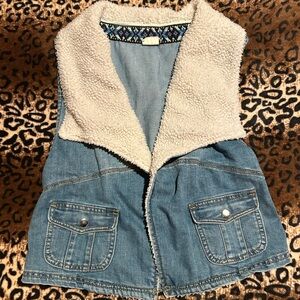 Sugar Blue Denim with Sherpa Trim